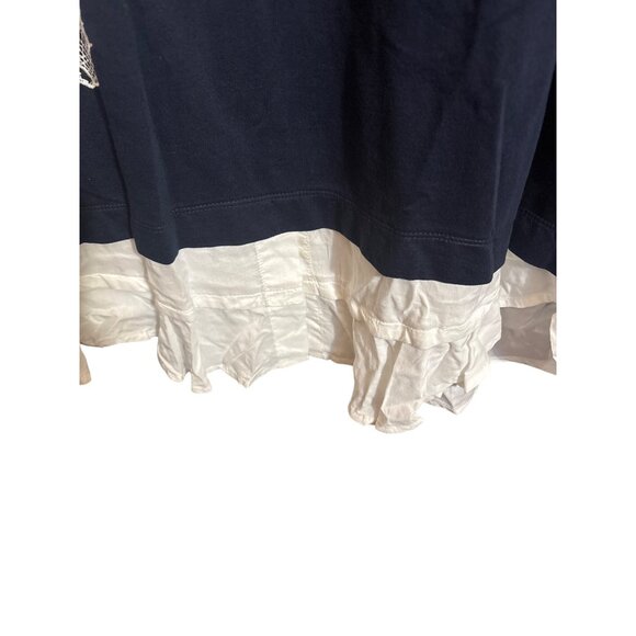 Crown & Ivy Women’s 3X Zebra Graphic Top With Ruffled Hem - Picture 3 of 5